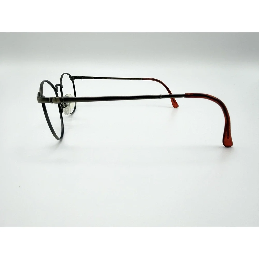 Marchon Stratus Havana/Antique Round Tortoise Eyeglasses Frames Only 51-20-140